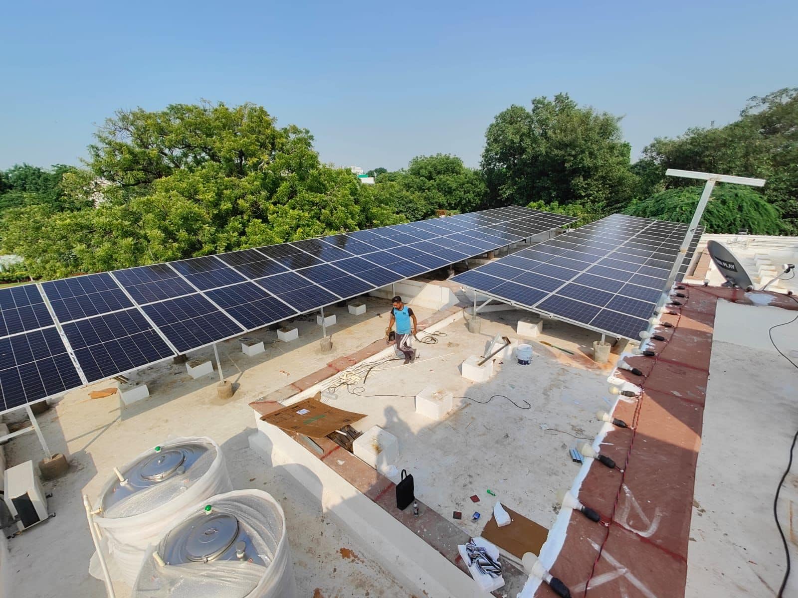 Solar Rooftop Installed By Lumencity at Delhi Chief Ministers Residence 2