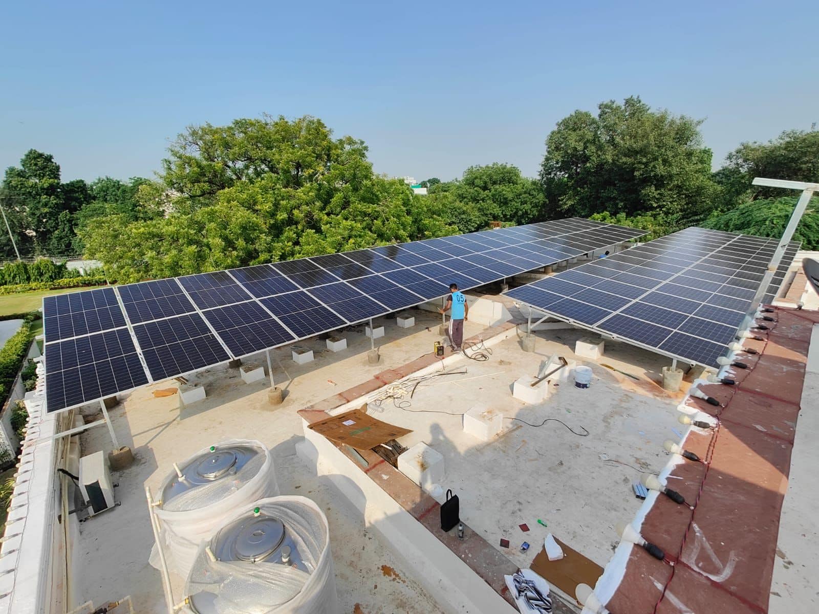 Solar Rooftop Installed By Lumencity at Delhi Chief Ministers Residence 3