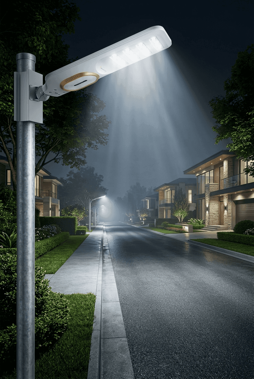 Solar street lights mobile banner
