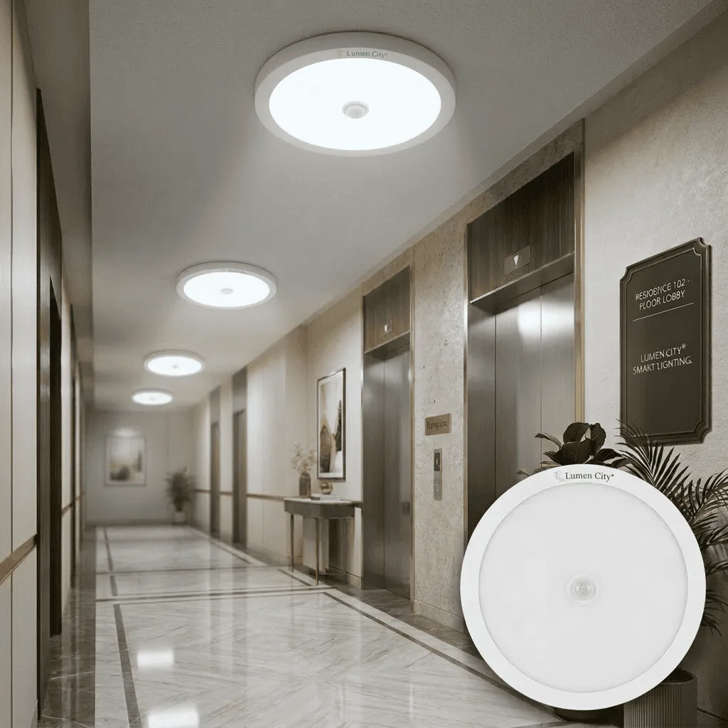 24 Watt Motion sensor ceiling surface Mount Light Circle Cool white 6000K