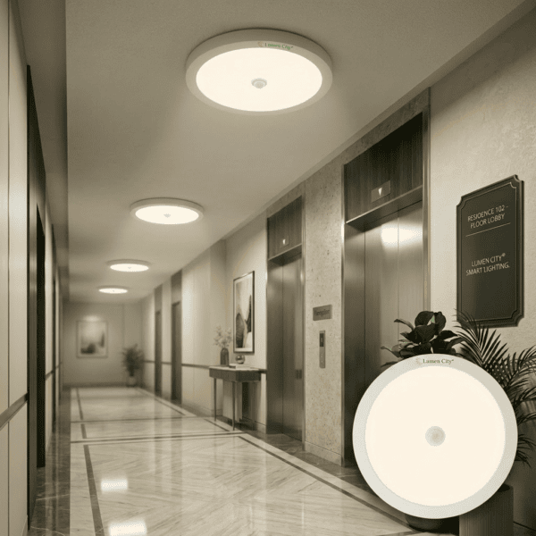 24 Watt Motion sensor ceiling surface Mount Light Circle neutral white 4000K