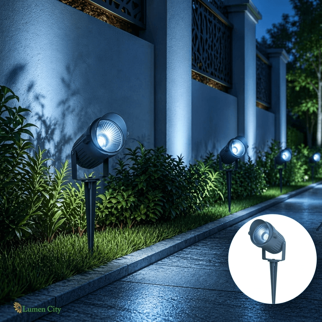 Blue Garden Spot Light