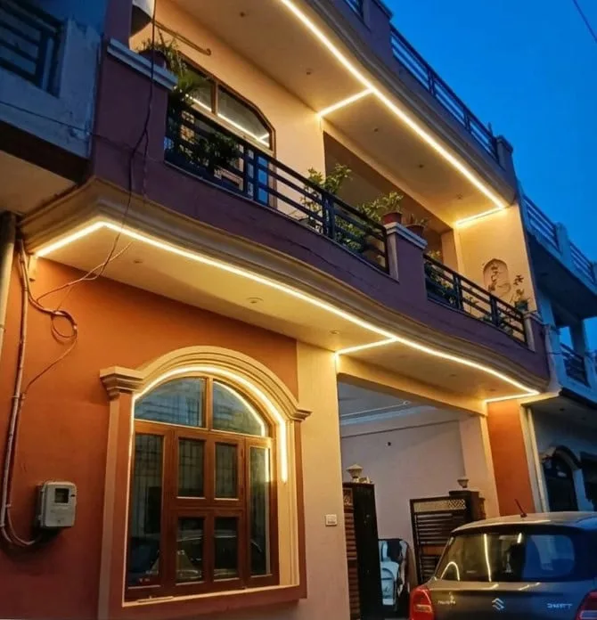 Outdoor profile light installation