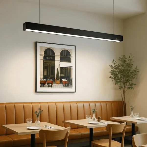 Neutral White hanging Black Pendant Light
