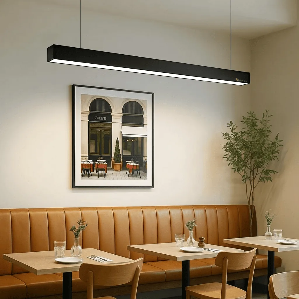 Neutral White hanging Black Pendant Light