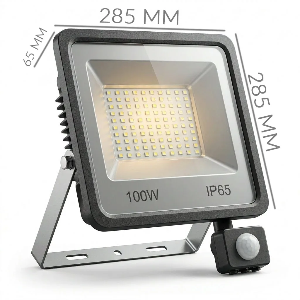 Motion Sensor LED Flood Light – IP65 Waterproof 100W - Image 4