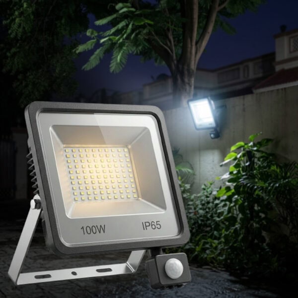 100 Watt Motion Sensor Flood Light Main Product Image