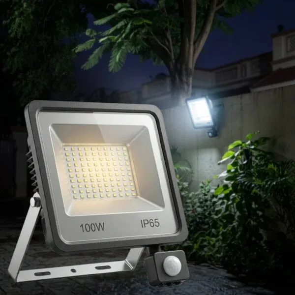 100 Watt Motion Sensor Flood Light Main Product Image