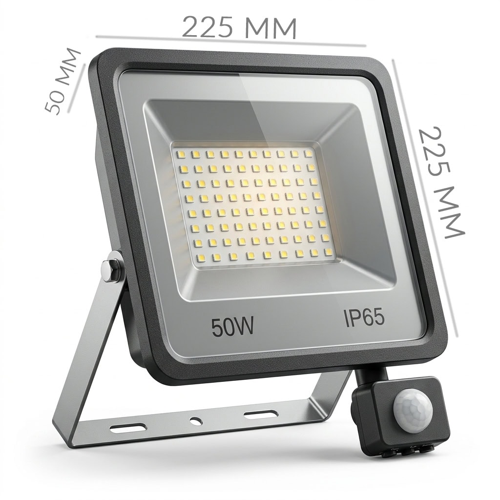 Motion Sensor LED Flood Light – IP65 Waterproof 50W - Image 4