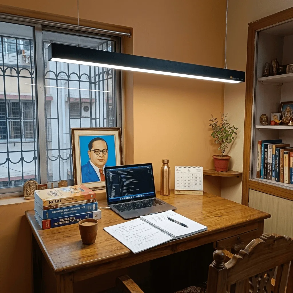 Customer hanging light installation