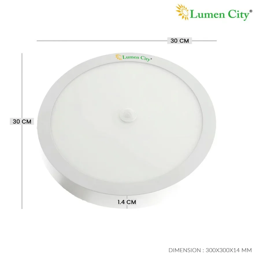 motion sensor surface light with dimensions