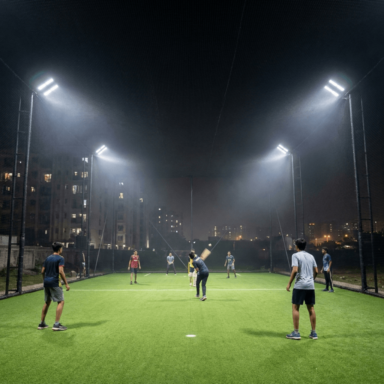 Cricket ground and turf lighting guide